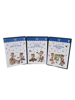 Rusty & Rosy DVD Collection Vol. 1-3 Waterford Early Reading Program EUC